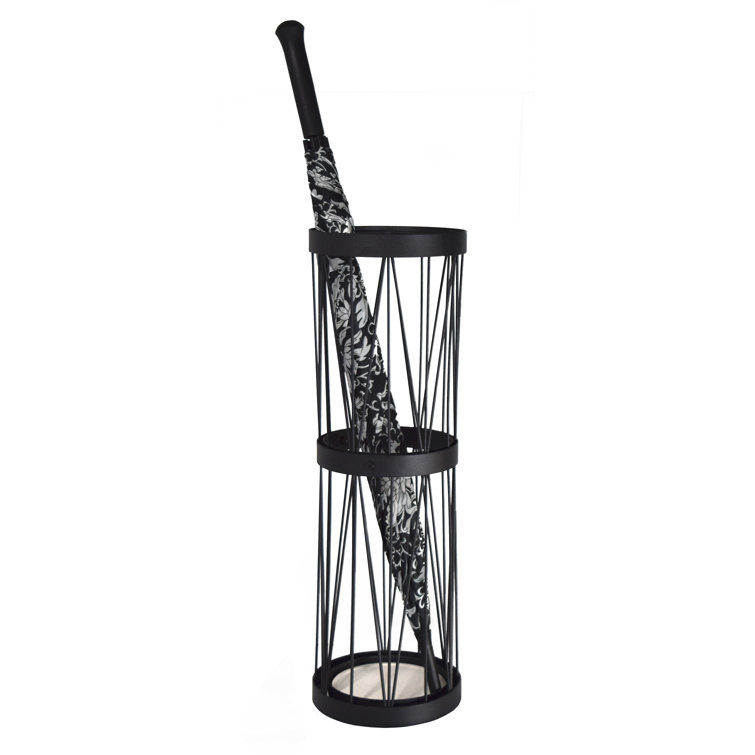 ClassicLiving Merlin Freestanding Umbrella Stand in Black Wayfair.co.uk